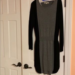 Loft dress - size medium- black and gray